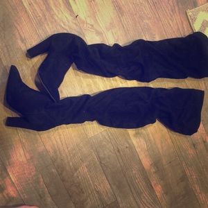 Thigh high knee boots